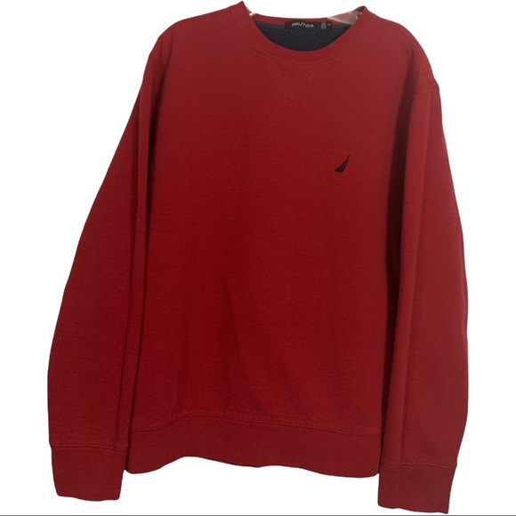 Náutica Red Suéter Size M - Picture 1 of 12